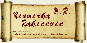 Miomirka Rakićević vizit kartica